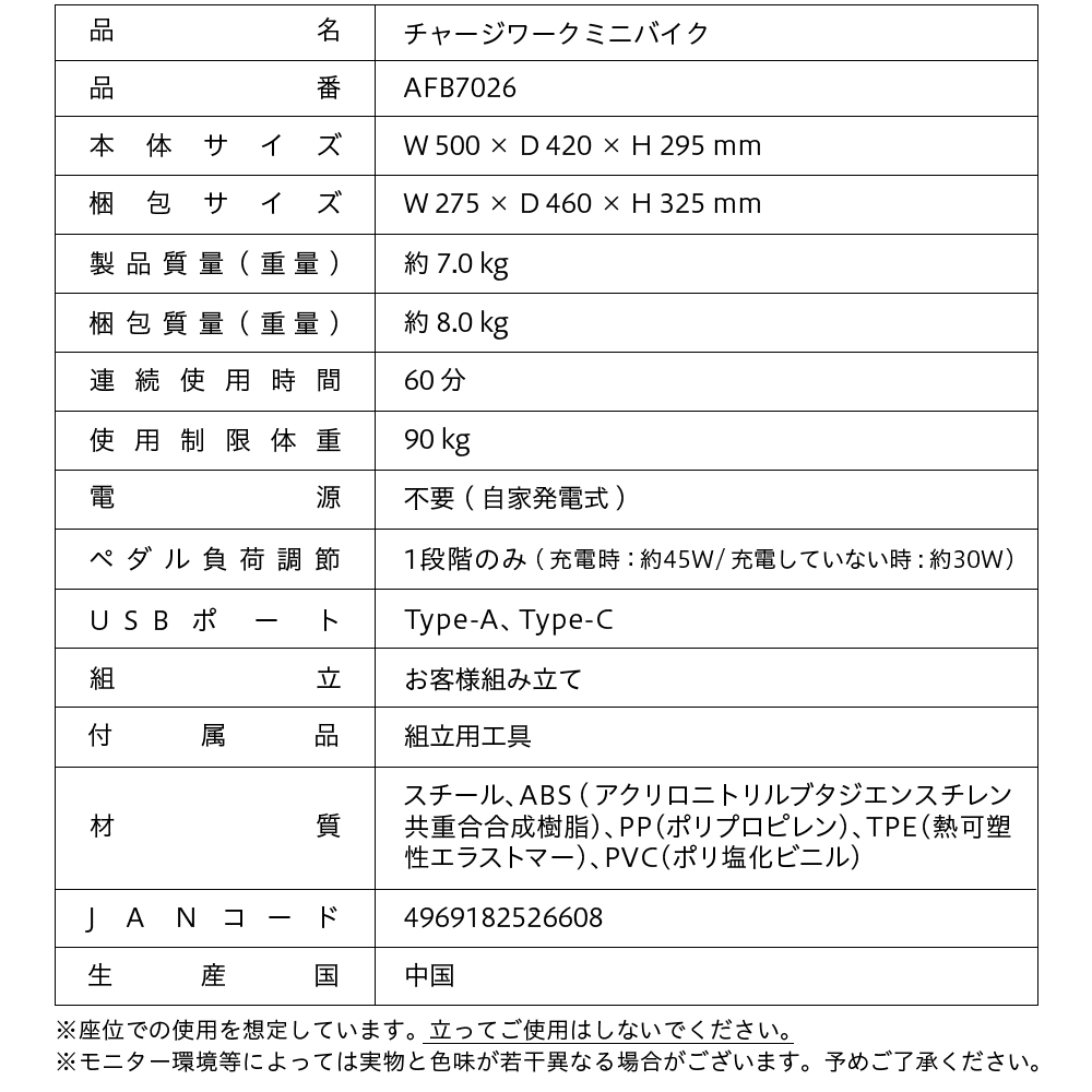 チャージワークミニバイク/AFB7026