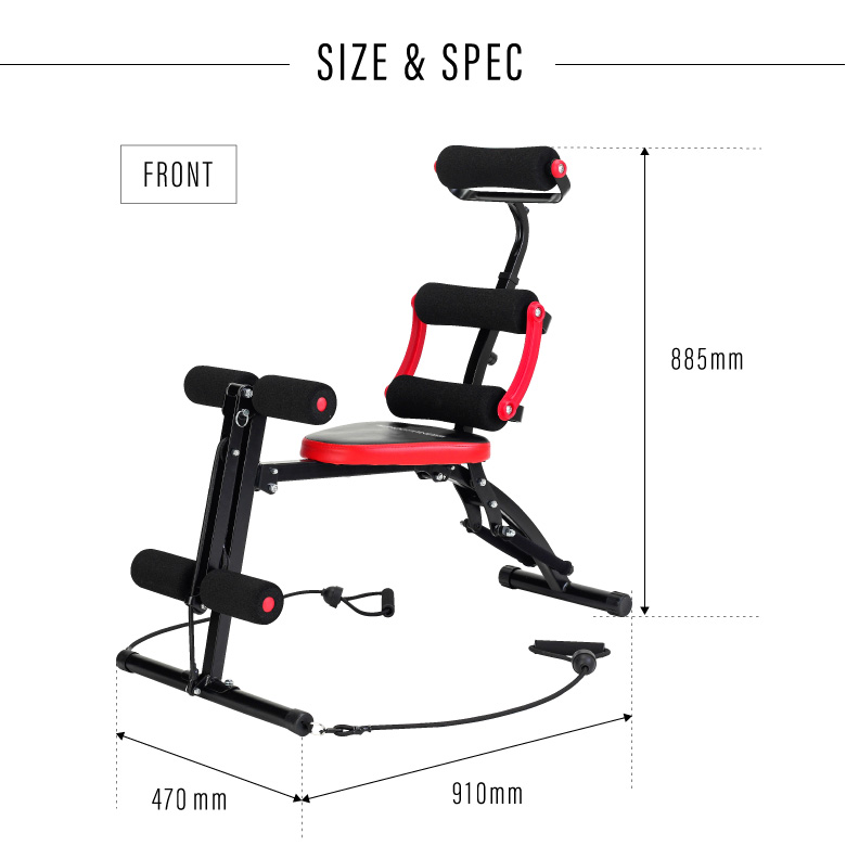 Amazon.co.jp: アルインコ(ALINCO) 腹筋マシーン 腹筋 全身 トレーニング ストレッチ 家庭用 背もたれ ヘッドレスト調節  角度調節 折り畳み 静音 電源不要 組立簡単 軽量 コンパクト 省スペース 健康器具 ダイエット器具 イージーエクサ EXG154 :  スポーツ＆アウトドア