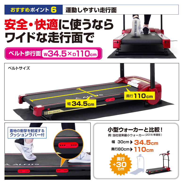 新品】【基本送料無料】EXJ2115/ジョギングマシン2115/アルインコ ...