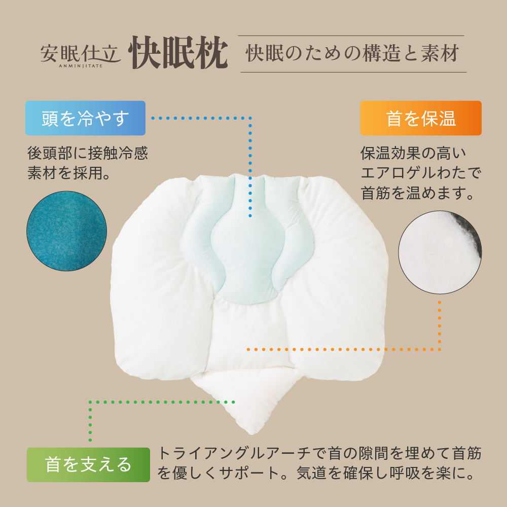 「安眠仕立」快眠枕/MCB8002