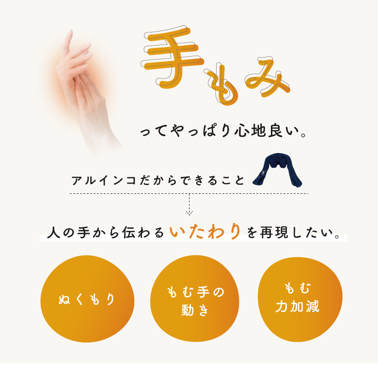 コードレス首マッサージャーもみたいむ8821(ネイビー)/MCR8922N_05