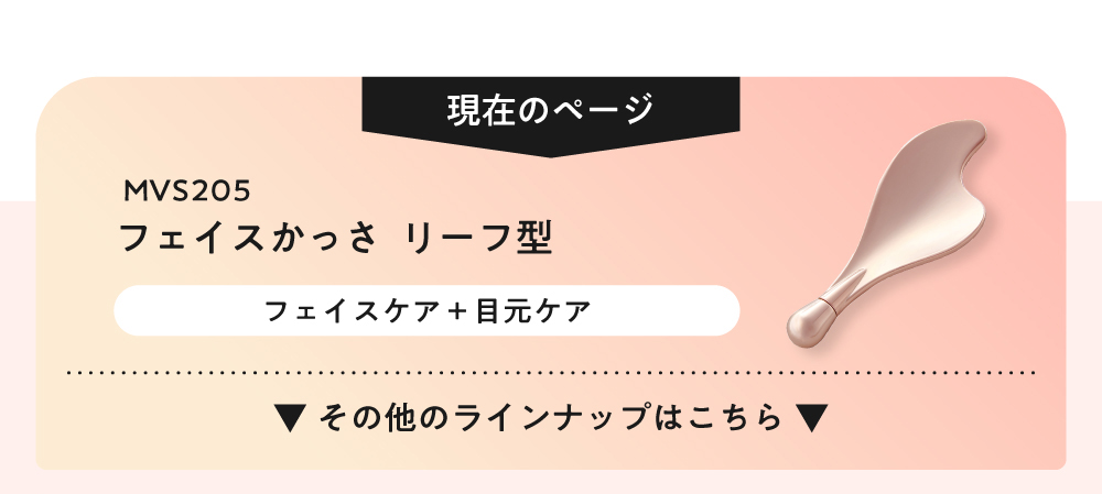 現在のページ フェイスかっさ リーフ型 MVS205