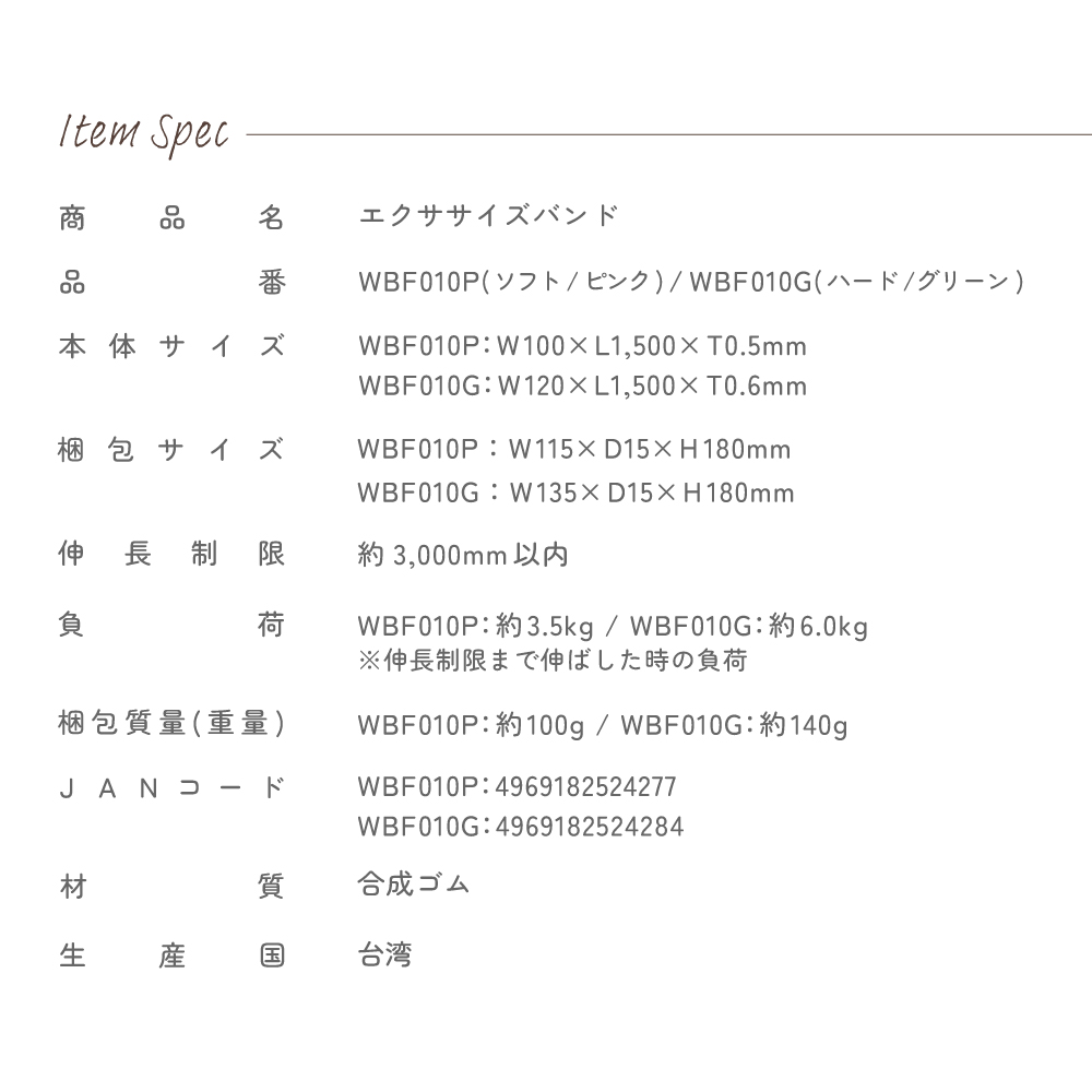 エクササイズバンド/WBF010