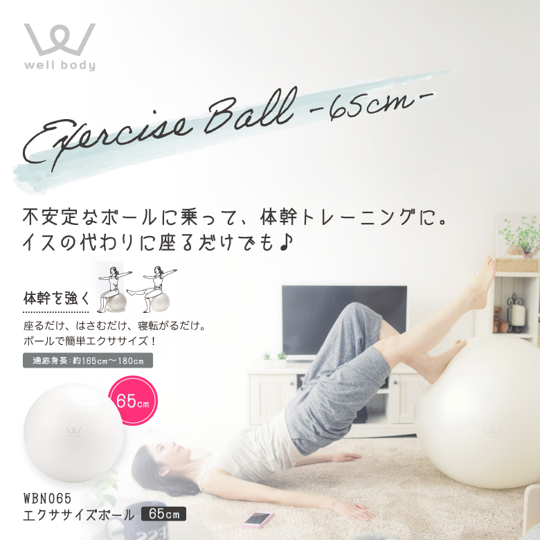 エクササイズボール65cm/WBN065_01